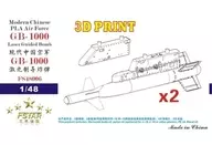 1/48 中国人民解放軍空軍 GB-1000 レーザー 誘導爆弾w/パイロン (2セット) ディティールアップパーツ [FSM48006]