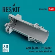 1/48 AMX ギブリ エグゾースト (キネティック用) ディティールアップパーツ [RSKU48-0383]