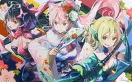 【戦姫絶唱シンフォギア】プレイマット マリア・カデンツァヴナ・イヴ＆暁切歌＆月読調(DSマイル) C94/ミッドナイトブルー