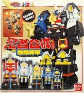忍者合体 DX無敵将軍 「忍者戦隊カクレンジャー」（本体状態難・シール貼付済/箱・取説・付属品多数欠品）
