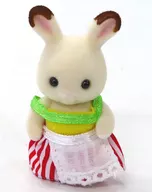 ショコラウサギの赤ちゃん クレム(ハンバーガーやさんのコスチューム) 「シルバニアファミリー」 マクドナルドハッピーセット連動キャンペーン配布品