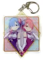 ラム＆レム(大塚真一郎先生描き下ろしver.) キャラリウム アクリルキーホルダー 「Re：ゼロから始める異世界生活 Re：ゼロから始めるラムとレムの誕生日生活2018 in渋谷マルイ」