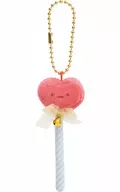 ハート(ステッキ部ライトブルー) しろくまのてづくりぬいぐるみテーマ ステッキマスコット 「すみっコぐらし」