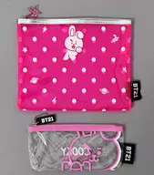 COOKY(ジョングク) スクエアポーチセット(2個セット) 「BT21」
