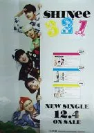 B2告知ポスター SHINee 「CD 3 2 1」 UNIVERSAL MUSIC STORE限定特典