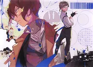 A3クリアポスター A.中島敦＆太宰治 「くじ引き堂 文豪ストレイドッグス 10周年記念オンラインくじ」 A-1賞