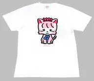 三品瑠香 Tシャツ ホワイト Mサイズ 「わーすた LIVE TOUR 2017 パラドックス ワールド」 ヴィレッジヴァンガードコラボグッズ ～ネコミミ編～