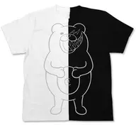 モノクマ グラフィック ニコイチTシャツ ホワイト×ブラック Lサイズ 「ニューダンガンロンパV3 みんなのコロシアイ新学期」