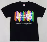 Tシャツ ブラック XXLサイズ 「LAWSON premium event Music Rainbow 05」