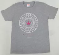 アイドルマスター ミリオンライブ! ミリオンスターズ 公式コラボTシャツ ライトグレー Lサイズ 「リスアニ!LIVE 2019」