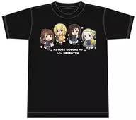 デフォルメキャラ Tシャツ ブラック Lサイズ 「ひとりぼっちの○○生活」