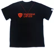 イベントロゴ ライブTシャツ ブラック×レッド Lサイズ 「戦姫絶唱シンフォギアG シンフォギアライブ2013」