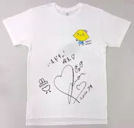 [直筆サイン入り] 市川美織 フレモンちゃんTシャツ(BIGサイズ) ホワイト Mサイズ 「いまドキッ!埼玉」 プレゼント当選品