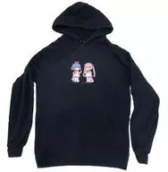 おめがレイ＆おめがリオ ちびキャラおめシスパーカー ブラック Sサイズ 「バーチャルYouTuber おめがシスターズ×ヴィレッジヴァンガード」
