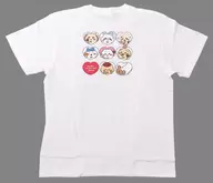 集合(背中中央) バレンタイン Tシャツ ホワイト Lサイズ 「ちいかわ なんか小さくてかわいいやつ」