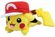 かたのりピカチュウ(サトシのぼうしver.) ぬいぐるみ 「ポケットモンスターXY」