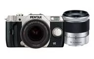 デジタルカメラ PENTAX Q10 ダブルズームキット 1240万画素 (シルバー) [12174] (状態：CD-ROM・USBケーブル欠品)