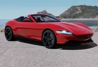 1/43 Ferrari Roma Spider Red Corsa 322 - Gloss Black Rims [BBRC282B1]