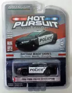 1/64 2014 Ford Police Interceptor Daytona Beach Shores. Florida(ブラック×ホワイト) 「Hot Pursuit -SERIES 22」 [42790]