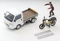 1/64 LV-N330a ホンダ アクティ トラック バイク店仕様(ホワイト) ホンダ CT125・ハンターカブ付 「トミカリミテッドヴィンテージ NEO」 [331131]