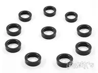 アルミ製シム【M5×6.9×2.0t/ブラック/10枚入】 [TA-045BK]