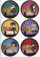 特製トラベル風ステッカー(6柄) 「鬼滅の刃×嵐電×映画村×京都市交通局 京ノ御仕事」 ドリンク注文特典