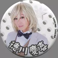 徳川慶喜(Kimeru)/背景：水玉 缶バッジ 「超★超歌劇 『幕末Rock』」 ガチャガチャ景品