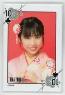 [単品] 山尾梨奈 トランプ柄スクエア缶バッジ 「NMB48 2018年 5000円福袋」 同梱品
