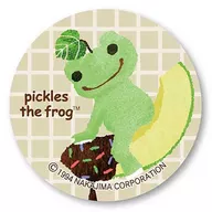 メロン(またがり) フルーツパーラーシリーズ 缶バッチ 「pickles the frog-かえるのピクルス-」