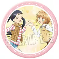 E.木之本桜＆李苺鈴 ギラギラ缶バッジ 大 「カードキャプターさくら」