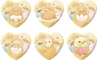 【BOX】ホログラムハート型缶バッジ サンリオキャラクターズ ぐでたま 01.グラフアートイラスト