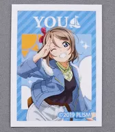 渡辺曜 ミニブロマイド 「セガコラボカフェ ラブライブ!サンシャイン!! The School Idol Movie Over the Rainbow 第1弾」 フードメニュー注文特典