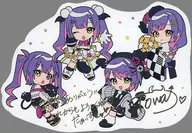 常闇トワ 箔押し複製サイン＆メッセージ入りごとー描き下ろしポストカード 「バーチャルYoutuber ホロライブ 常闇トワ 活動2周年記念フルセット」 購入特典