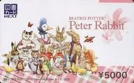 ピーターラビット/他「図書カードNEXT5000円 ピーターラビット(PETER RABBIT)」 みんな一緒