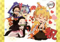 集合 紙製ランチョンマット 「鬼滅の刃×ufotable cafe 我妻善逸誕生祭2020」 メニュー注文特典
