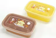 9.ポムポムプリン 保存容器 イエロー＆ブラウン 「サンリオ当りくじ ポムポムプリン」