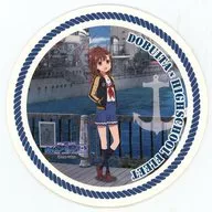 西崎芽依 オリジナルコースター 「DOBUITA×ハイスクール・フリート ドリンクスタンプラリー」 ドリンクメニュー注文特典