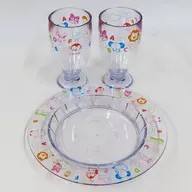集合 クリアプレート＆コップセット 「たべっ子どうぶつ」