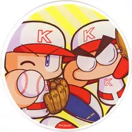 パワプロくん＆矢部明雄 アクリルコースター 「パワフルプロ野球×Gratte animatecafe」 メニュー有償特典