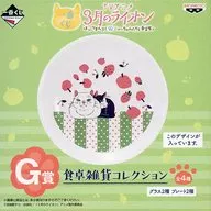 シロちゃん＆クロちゃん(プレート) 食卓雑貨コレクション 「一番くじ 3月のライオン ほっこりまんぷく♪ニャーちゃんたちと春支度っ」 G賞