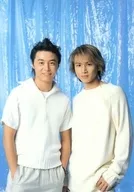 KinKi Kids A4下敷き 「ふるさとEふれあいalbumキャンペーン KinKi Kids FILM CONCERT 2001 SUMMER～年末年始のドームコンサートの前にKinKiがあなたの街にやってくる～」