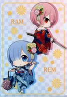 レム＆ラム(SD) A4クリアファイル 「セガ Re：ゼロから始める異世界生活キャンペーン」 第2弾UFOキャッチャープレイ特典