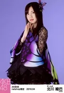 北川綾巴/膝上/AKB48 2016年4月度 net shop限定個別生写真 「2016.04」「アゲハ蝶」