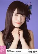 渋谷凪咲/バストアップ/AKB48 2016年4月度 net shop限定個別生写真 「2016.04」「アゲハ蝶」