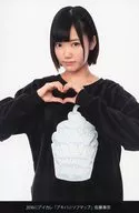 アイドルカレッジ/佐藤春奈/上半身・衣装白黒・両手でハート/2016 アイカレ「アキバ☆ソフマップ」