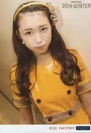 °C-ute/中島早貴/上半身・衣装黄ベージュ・体正面・口閉じ・斜め・背景ベージュ/Hello! Project 2014 WINTER ～GOiSU MODE～ Hello! Project 2014 WINTER ～DE-HA MiX～