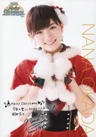 岡田奈々/上半身・クリスマス衣装・印刷サイン・メッセージ入り/AKB48 CAFE ＆ SHOP限定 A4サイズ生写真ポスター 2016クリスマスver.