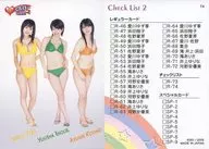 74 ： 滝ありさ・井上ゆりな・河野安優美/Check List 2/(株)IdoL 芸能社トレーディングカード