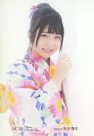 秋吉優花/上半身・浴衣/HKT48 劇場トレーディング生写真2017.July