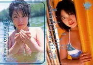 小向美奈子/上半身・水着ピンク・水中/「フジテレビ ビジュアルクイーン・オブ・ザ・イヤー2001」特典トレカ